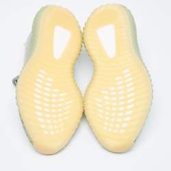 Pre Owned Yeezy x Adidas Grey Knit Fabric Boost 350-v2 desert sage Sneakers Size 38