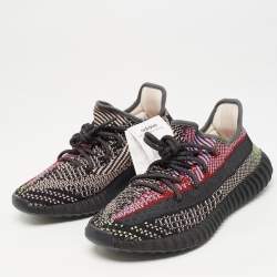 Pre Owned Yeezy x Adidas Multicolor Knit Fabric Boost 350 V2 Yecheil (Non-Reflective) Sneakers Size 40 2/3