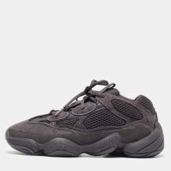 Yeezy x Adidas Black Suede and Mesh Yeezy 500 Utility Black Sneakers Size 38 2/3