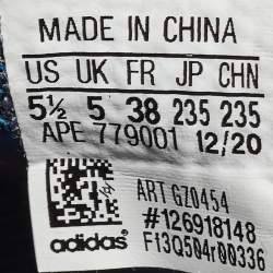 Pre Owned Yeezy x Adidas Blue Knit Fabric Boost 380 Covellite Sneakers Size 38