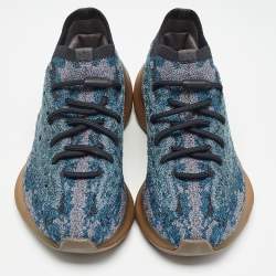 Pre Owned Yeezy x Adidas Blue Knit Fabric Boost 380 Covellite Sneakers Size 38