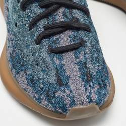 Pre Owned Yeezy x Adidas Blue Knit Fabric Boost 380 Covellite Sneakers Size 38
