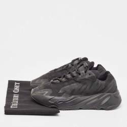 Pre Owned Yeezy x Adidas Black Nylon Boost 700 MNVN Triple Black Sneakers Size 39 1/3