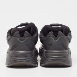 Pre Owned Yeezy x Adidas Black Nylon Boost 700 MNVN Triple Black Sneakers Size 39 1/3