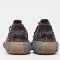 Pre Owned Yeezy x Adidas Black Knit Fabric Boost 350 V2 Cinder Sneakers Size 36 2/3 