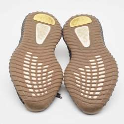 Pre Owned Yeezy x Adidas Black Knit Fabric Boost 350 V2 Cinder Sneakers Size 36 2/3 