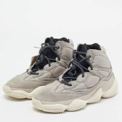 Yeezy x Adidas Grey Suede and Leather Yeezy 500  Sneakers Size 37.5