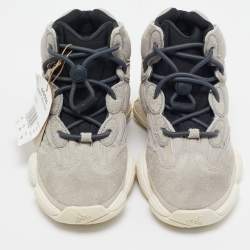 Yeezy x Adidas Grey Suede and Leather Yeezy 500  Sneakers Size 37.5
