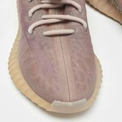 Pre Owned Yeezy x Adidas Brown Mesh Boost 350 V2 Mono Mist Sneakers Size 38