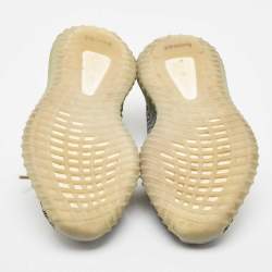 Pre Owned Yeezy x Adidas Blue Knit Fabric Boost 350 V2 Ash Blue Sneakers Size 38 2/3