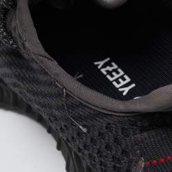 Pre Owned Yeezy x Adidas Black Mesh and Fabric Boost 350 V2 Black Sneakers Size 40