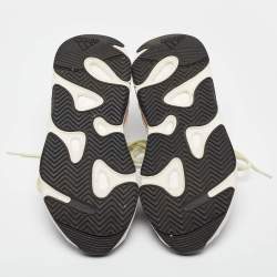 Pre Owned Yeezy x Adidas Multicolor Leather and Suede Boost 700 Wave Runner Sneakers Size 39 1/3