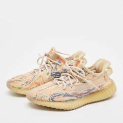 Yeezy x Adidas Multicolor Knit Fabric Boost 350 V2 MX Oat Sneakers Size 38 2/3