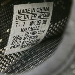 Pre Owned Yeezy x Adidas Black/White Knit Fabric Boost 350 V2 Sneakers Size 40 2/3