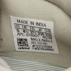 Pre Owned Yeezy x Adidas Grey Suede and Knit Fabric Boost 700 Salt Details Sneakers Size 37 1/3