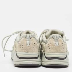 Pre Owned Yeezy x Adidas Grey Suede and Knit Fabric Boost 700 Salt Details Sneakers Size 37 1/3