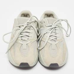 Pre Owned Yeezy x Adidas Grey Suede and Knit Fabric Boost 700 Salt Details Sneakers Size 37 1/3