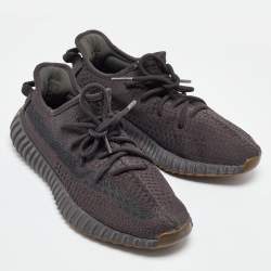 Yeezy x Adidas Black Knit Fabric Boost 350 V2 Cinder Sneakers Size 40 2/3