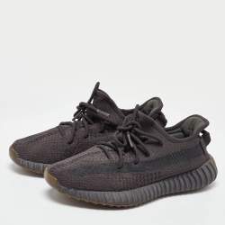 Yeezy x Adidas Black Knit Fabric Boost 350 V2 Cinder Sneakers Size 40 2/3