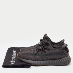 Yeezy x Adidas Black Knit Fabric Boost 350 V2 Cinder Sneakers Size 40 2/3