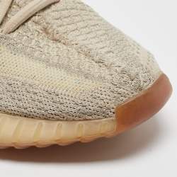 Yeezy x Adidas Pale Green Knit Fabric Boost 350 V2 Citrin (Non Reflective) Sneakers Size 37 1/3