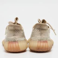 Yeezy x Adidas Pale Green Knit Fabric Boost 350 V2 Citrin (Non Reflective) Sneakers Size 37 1/3