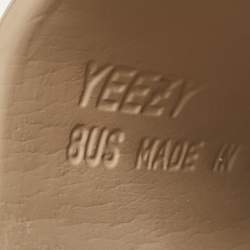 Pre Owned Yeezy x Adidas Beige Rubber Pure Slides Size 38.5