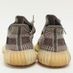 Pre Owned Yeezy x Adidas Multicolor Knit Fabric Boost 350 V2 "Zyon" Low Top Sneakers Size 39 1/3