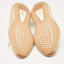 Pre Owned Yeezy x Adidas Grey Knit Fabric Boost 350 V2 NR Sneakers Size 38