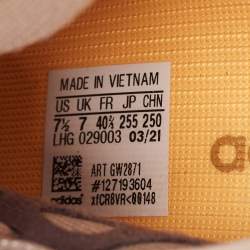 Pre Owned Yeezy x Adidas Brown Mesh Boost 350 V2 Mono Mist Sneakers Size 40 2/3