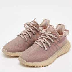 Pre Owned Yeezy x Adidas Brown Mesh Boost 350 V2 Mono Mist Sneakers Size 40 2/3