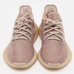 Pre Owned Yeezy x Adidas Brown Mesh Boost 350 V2 Mono Mist Sneakers Size 40 2/3