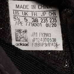 Yeezy x Adidas Grey Knit Fabric Boost 350 V2 -Static Sneakers Size 38