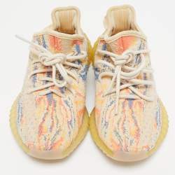 Pre Owned Yeezy x Adidas Multicolor Knit Fabric Boost 350 V2 Mx-Oat  Sneakers Size 36 1/3