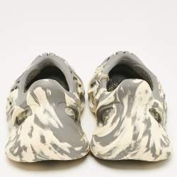 Pre Owned Yeezy x Adidas Grey/Cream Rubber Foam RNNR MXT Moon Gray Sneakers Size 40.5