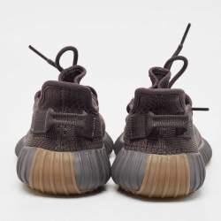 Yeezy x Adidas Black Knit Fabric Boost 350 V2 Cinder Sneakers Size 38