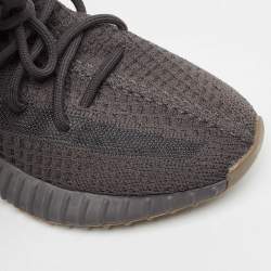 Yeezy x Adidas Black Knit Fabric Boost 350 V2 Cinder Sneakers Size 38