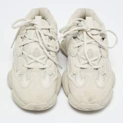 Yeezy x Adidas Grey Suede and Fabric Yeezy 500 salt Sneakers Size 38