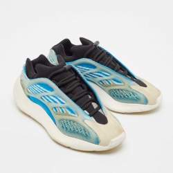 Yeezy x Adidas Blue/White Knit Fabric Yeezy 700 V3 Arzareth Sneakers Size 39 1/3