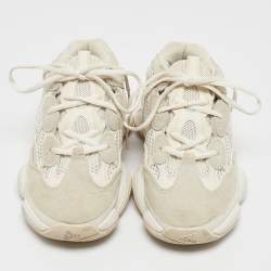 Yeezy x Adidas White Suede And Mesh Yeezy 500 Sneakers Size 36 1/3
