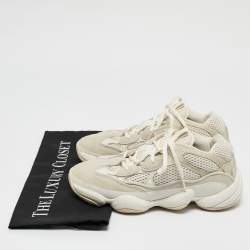 Yeezy x Adidas White Suede And Mesh Yeezy 500 Sneakers Size 36 1/3