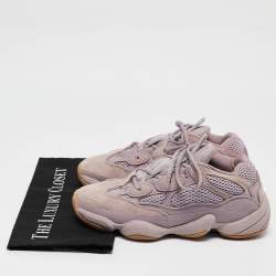 Adidas x Yeezy Purple Mesh and Suede Boost Yeezy 500 Soft Vision Sneakers Size 39.5