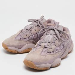Adidas x Yeezy Purple Mesh and Suede Boost Yeezy 500 Soft Vision Sneakers Size 39.5