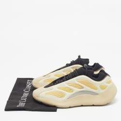 Yeezy x Adidas Beige/Yellow Mesh And Polyurethane 700 V3 Safflower Sneakers Size 39 1/3