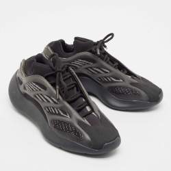 Pre Owned Yeezy x Adidas Black Knit Fabric 700 V3 Alvah Sneakers Size 39 1/3