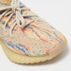 Yeezy x Adidas Multicolor Knit Fabric Boost 350 V2 Mx-Oat Sneakers Size 39 2/3