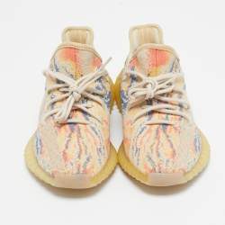 Yeezy x Adidas Multicolor Knit Fabric Boost 350 V2 Mx-Oat Sneakers Size 39 2/3