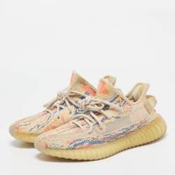 Yeezy x Adidas Multicolor Knit Fabric Boost 350 V2 Mx-Oat Sneakers Size 39 2/3