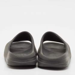 Yeezy x Adidas Black Rubber Dark Onyx Flat Slides Size 40.5