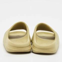 Yeezy x Adidas Green Rubber Resin Flat Slides Size 40.5